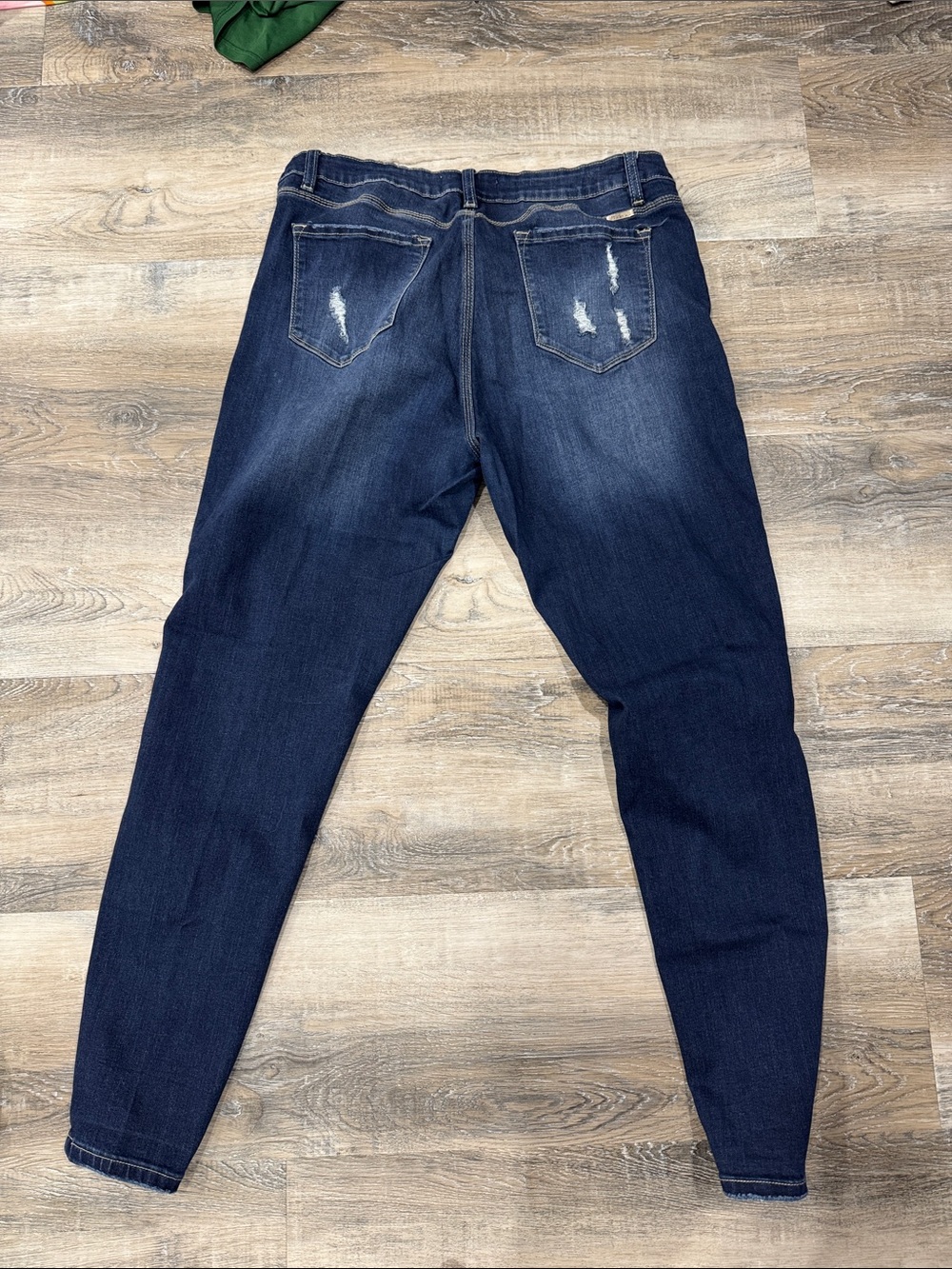 KanCan Dark Indigo Distressed Boyfriend Jeans